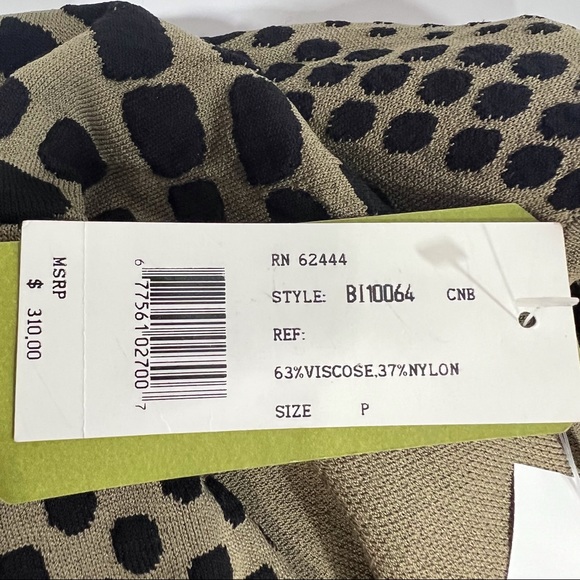 Nicole Miller Pixel Dot Jacquard Fit & Flare Dress NWT - Picture 6 of 6